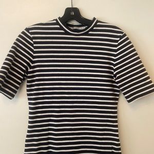Alexander Wang navy/white striped dress